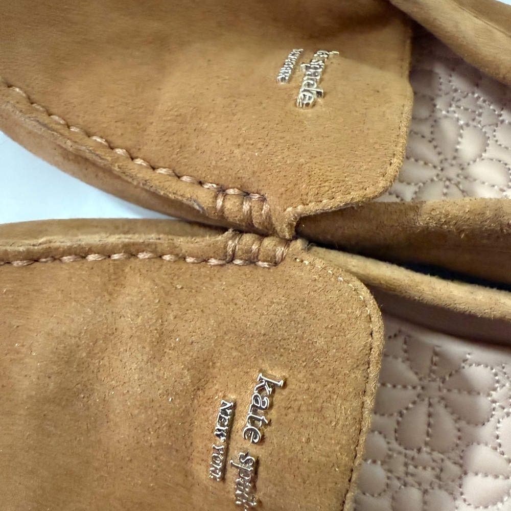 Kate Spade ❤️🔥 Tan Suede Loafers for Women - Picture 3 of 5